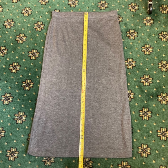 Elementz Midi Knit Skirt Gray Sz M Made in USA - Picture 5 of 8